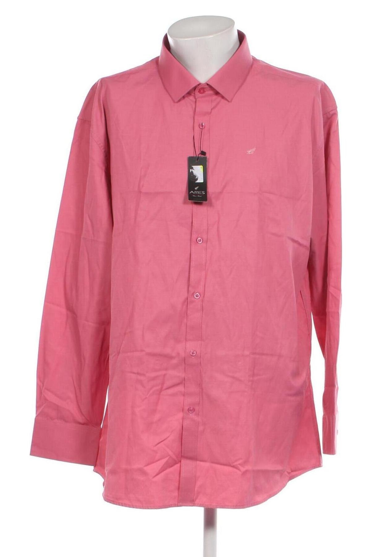 Ανδρικό πουκάμισο, Μέγεθος 4XL, Χρώμα Ρόζ , Τιμή 18,65 €