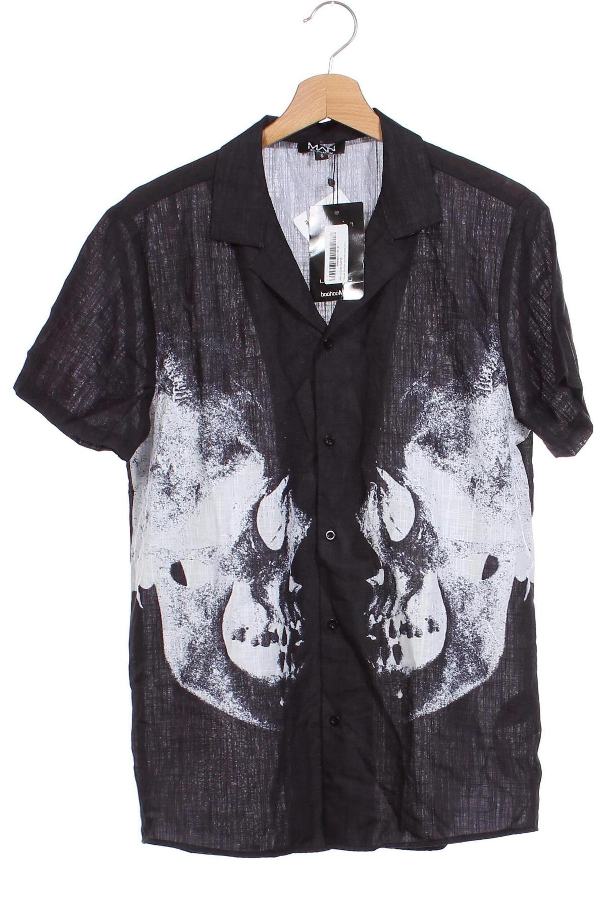 Herrenhemd Boohoo, Größe S, Farbe Schwarz, Preis 5,45 €