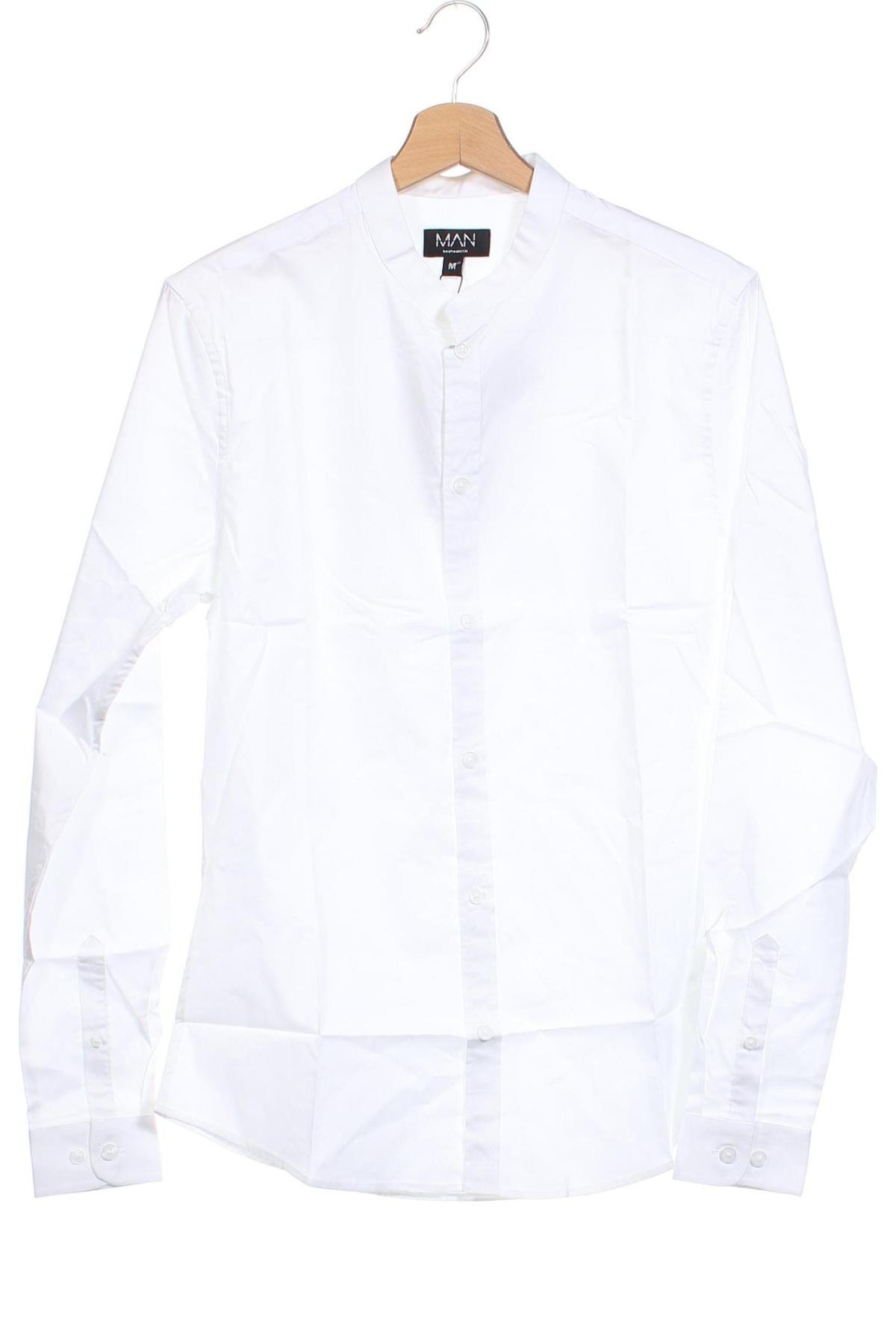 Ανδρικό πουκάμισο Boohoo, Μέγεθος M, Χρώμα Λευκό, Τιμή 10,67 €