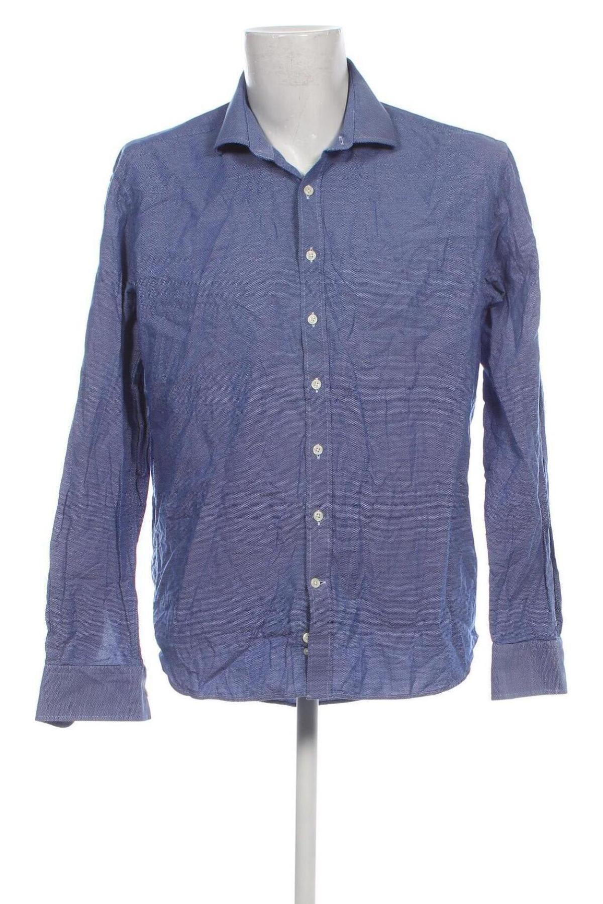 Мъжка риза Cafe Coton, Размер XL, Цвят Син, Цена 15,30 лв.