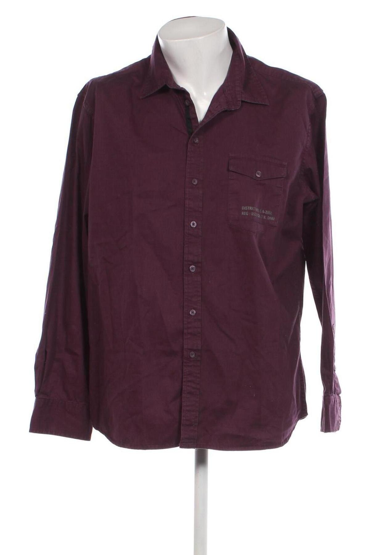 Ανδρικό πουκάμισο Casa Blanca, Μέγεθος XXL, Χρώμα Βιολετί, Τιμή 15,00 €
