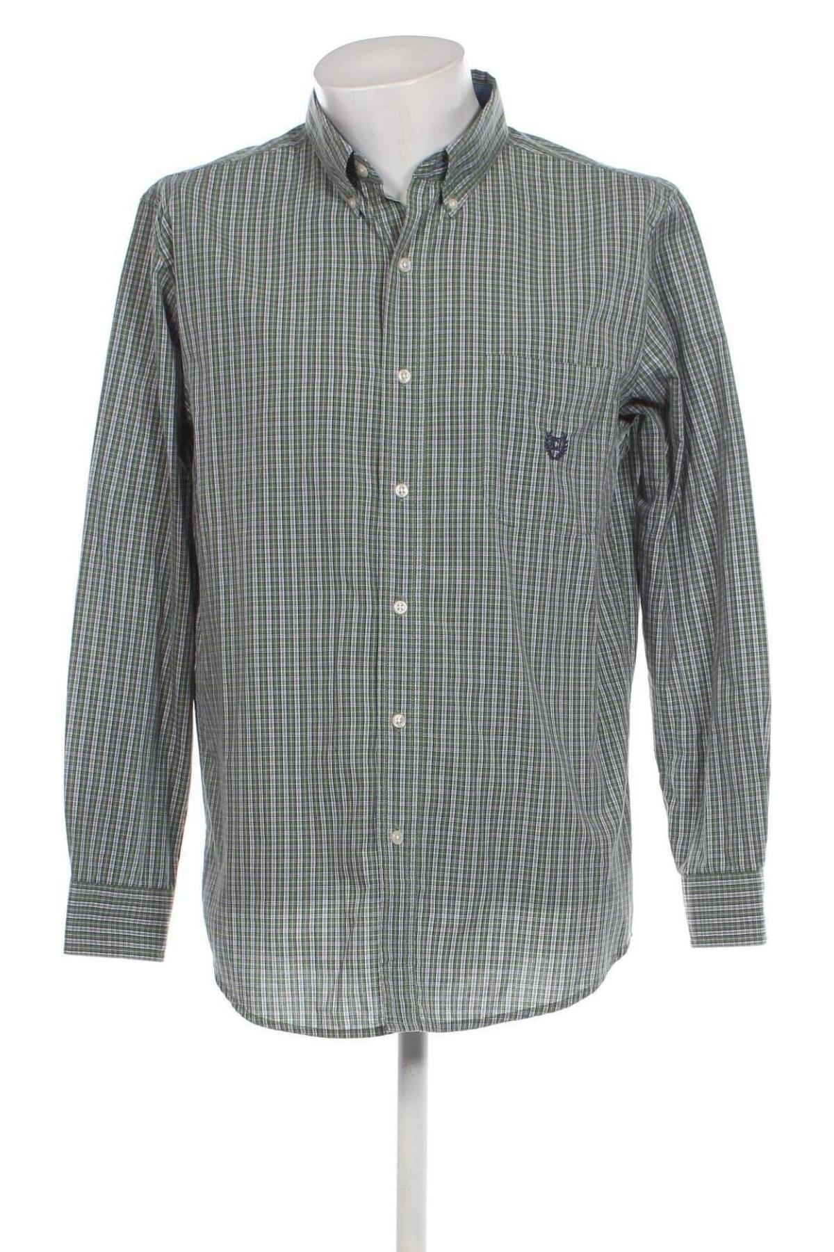 Ανδρικό πουκάμισο Chaps, Μέγεθος L, Χρώμα Πράσινο, Τιμή 20,83 €