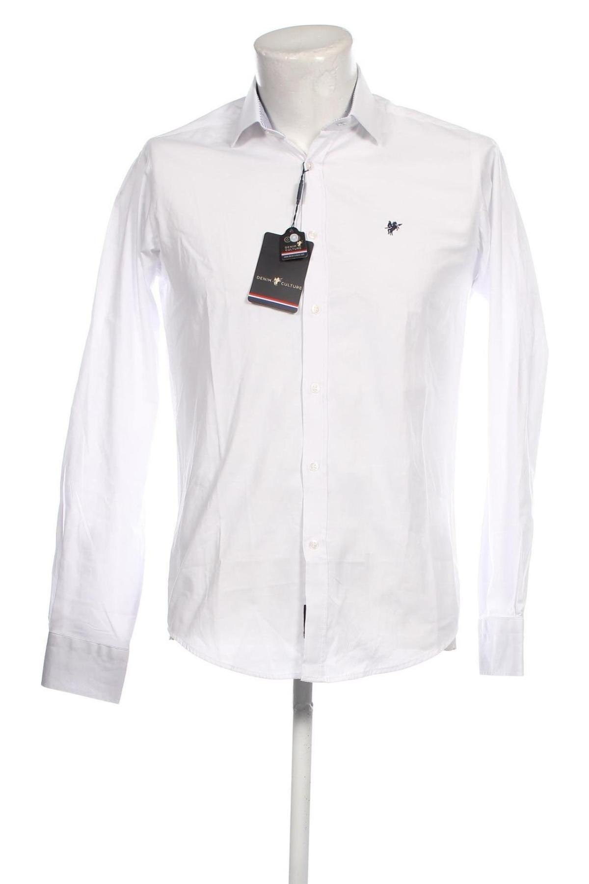Herrenhemd Denim Culture, Größe S, Farbe Weiß, Preis € 39,69