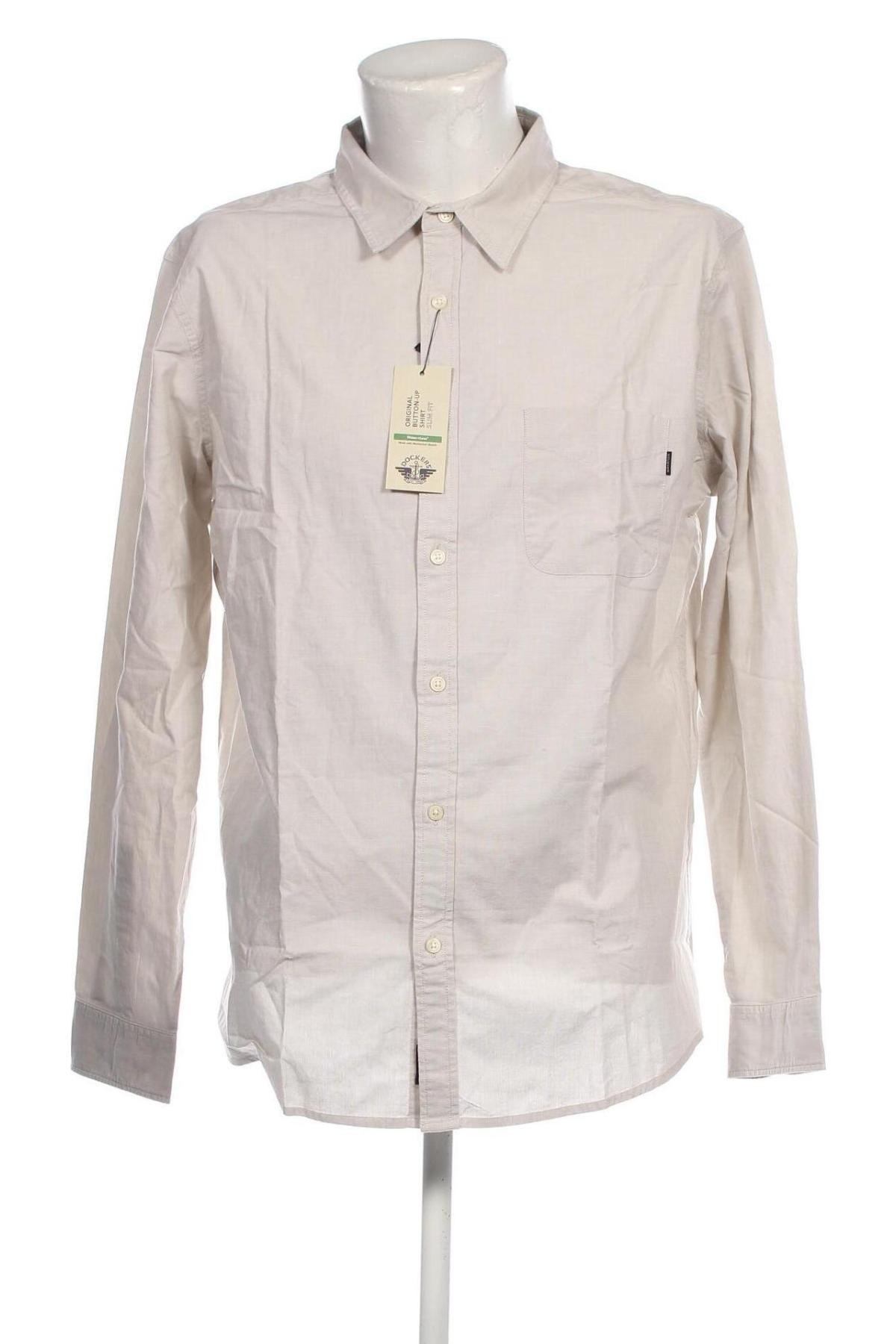 Ανδρικό πουκάμισο Dockers, Μέγεθος XXL, Χρώμα Γκρί, Τιμή 43,47 €