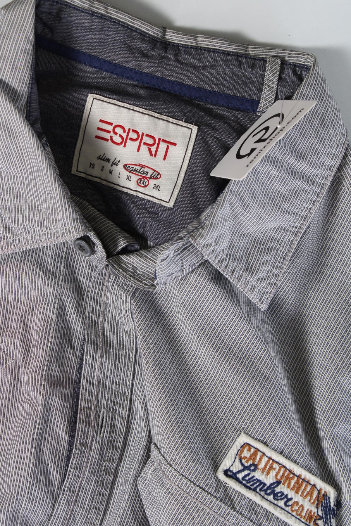 Ανδρικό πουκάμισο Esprit, Μέγεθος XXL, Χρώμα Γκρί, Τιμή 10,52 €
