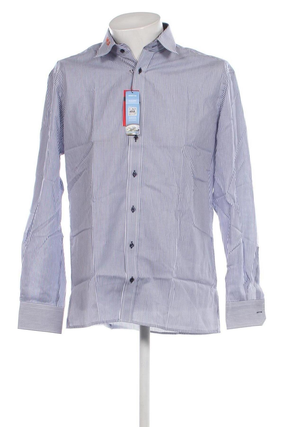 Ανδρικό πουκάμισο Eterna, Μέγεθος L, Χρώμα Μπλέ, Τιμή 49,14 €