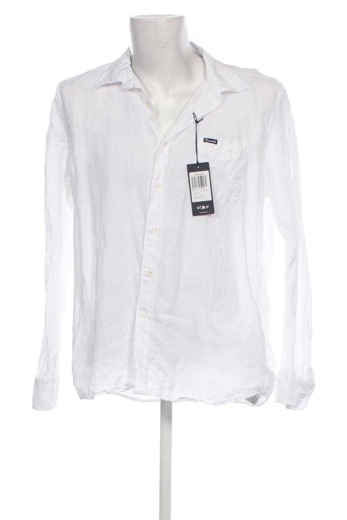 Herrenhemd Faconnable, Größe XL, Farbe Weiß, Preis 100,21 €
