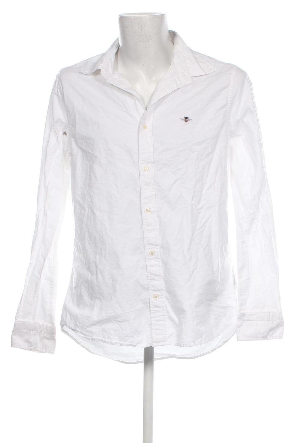Ανδρικό πουκάμισο Gant, Μέγεθος XL, Χρώμα Λευκό, Τιμή 74,69 €