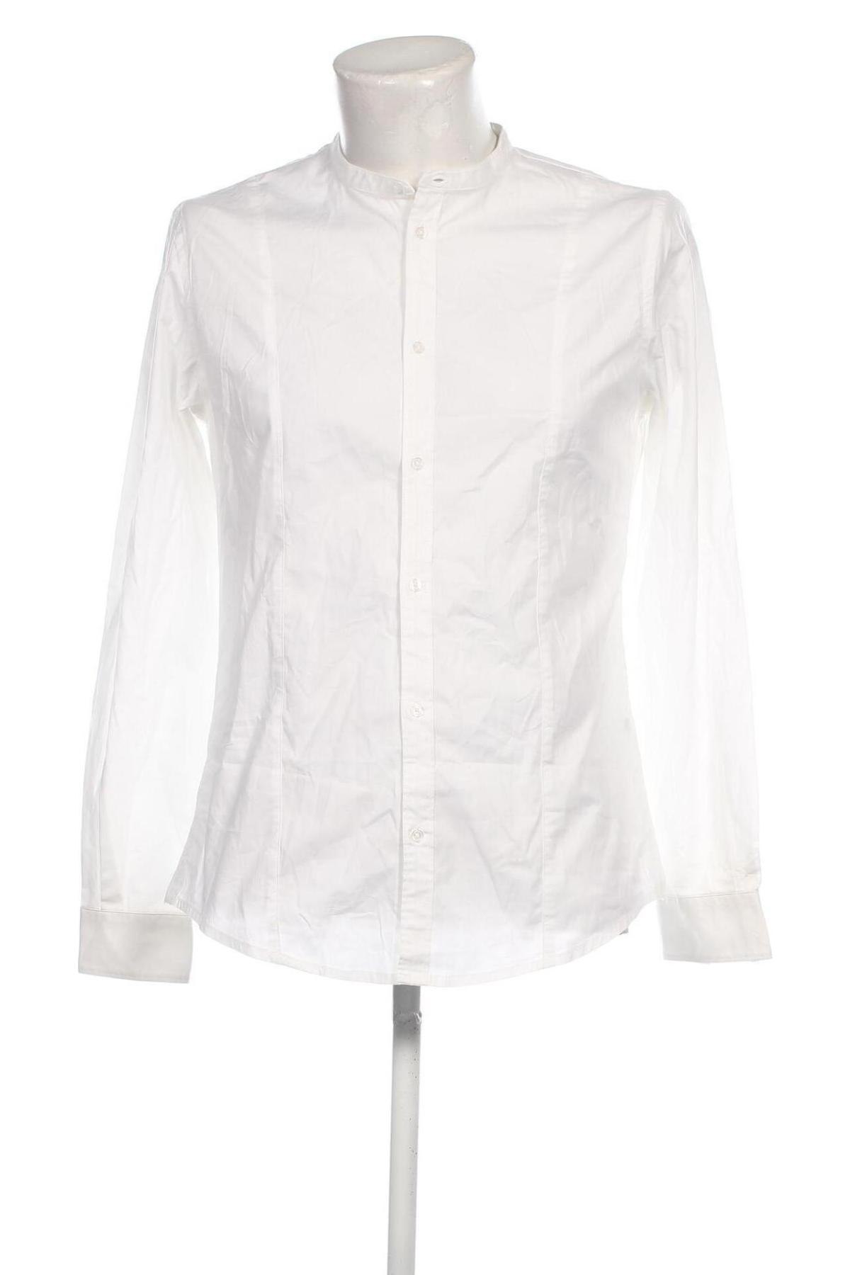 Herrenhemd Gaudi Jeans, Größe M, Farbe Weiß, Preis € 21,05