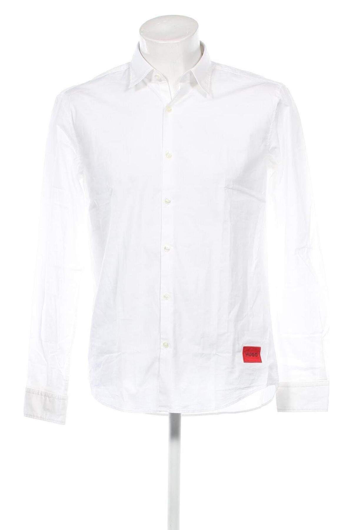 Herrenhemd Hugo Boss, Größe L, Farbe Weiß, Preis 94,64 €