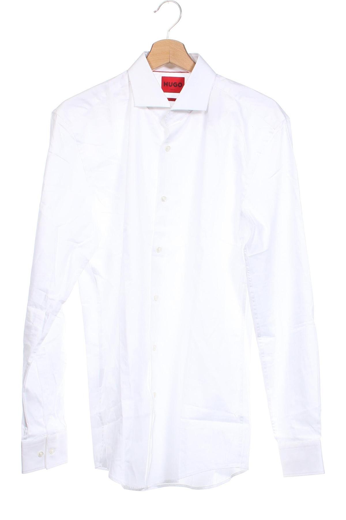 Ανδρικό πουκάμισο Hugo Boss, Μέγεθος M, Χρώμα Λευκό, Τιμή 105,77 €