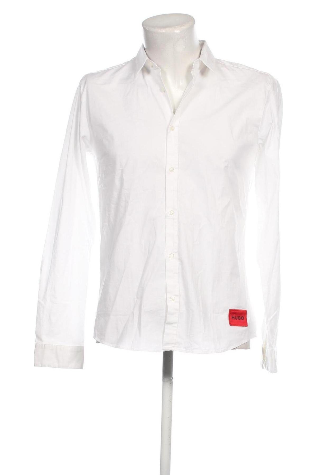 Мъжка риза Hugo Boss, Размер M, Цвят Бял, Цена 194,40 лв.