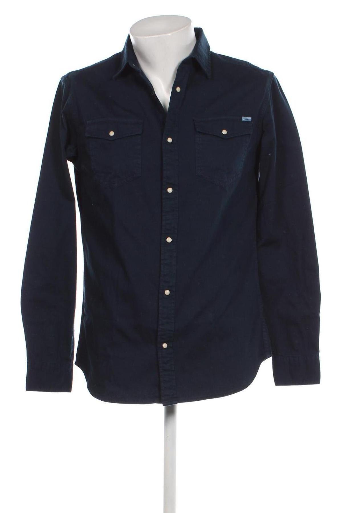 Herrenhemd Jack & Jones, Größe M, Farbe Blau, Preis € 21,83