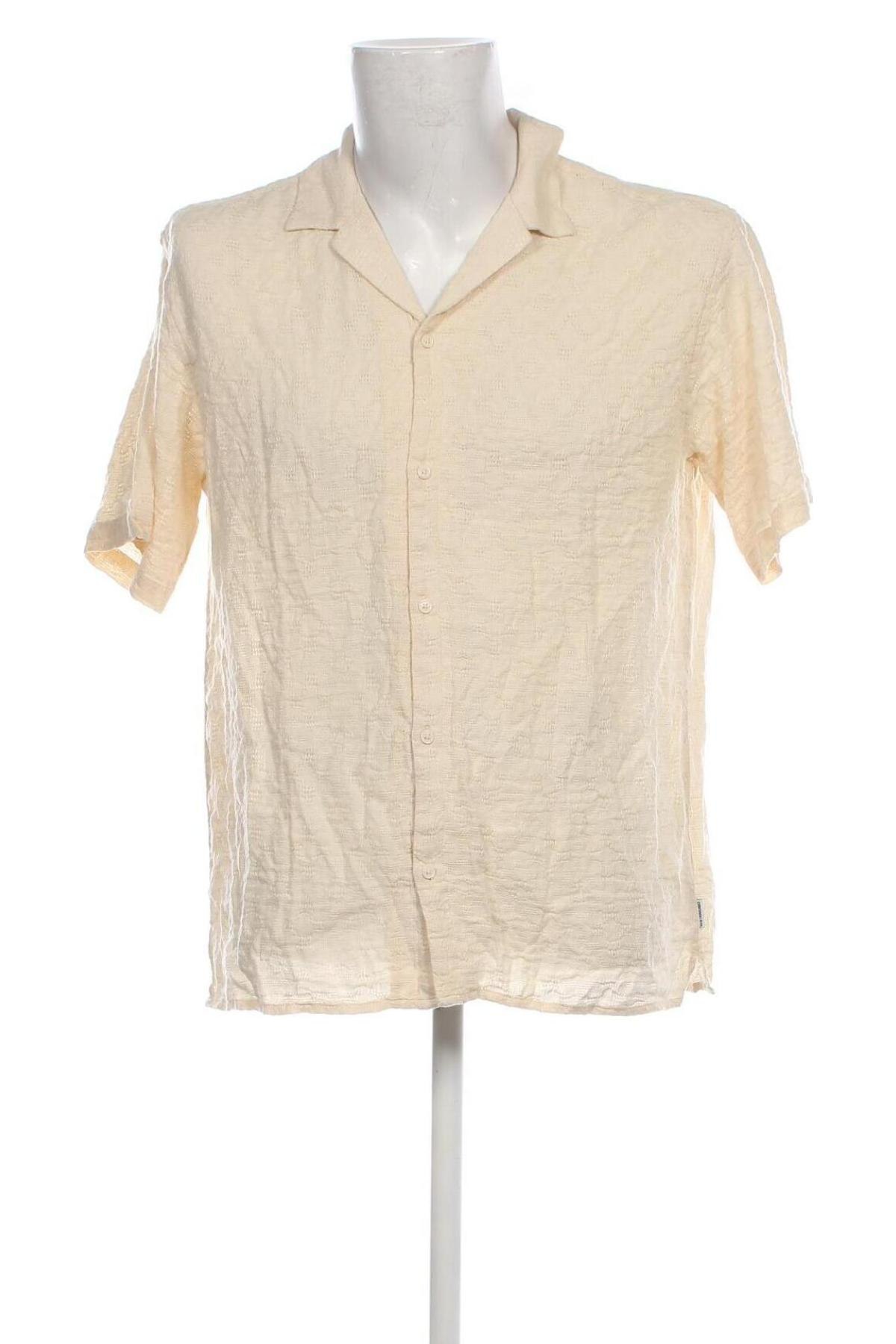 Мъжка риза Jack & Jones, Размер L, Цвят Екрю, Цена 38,50 лв.