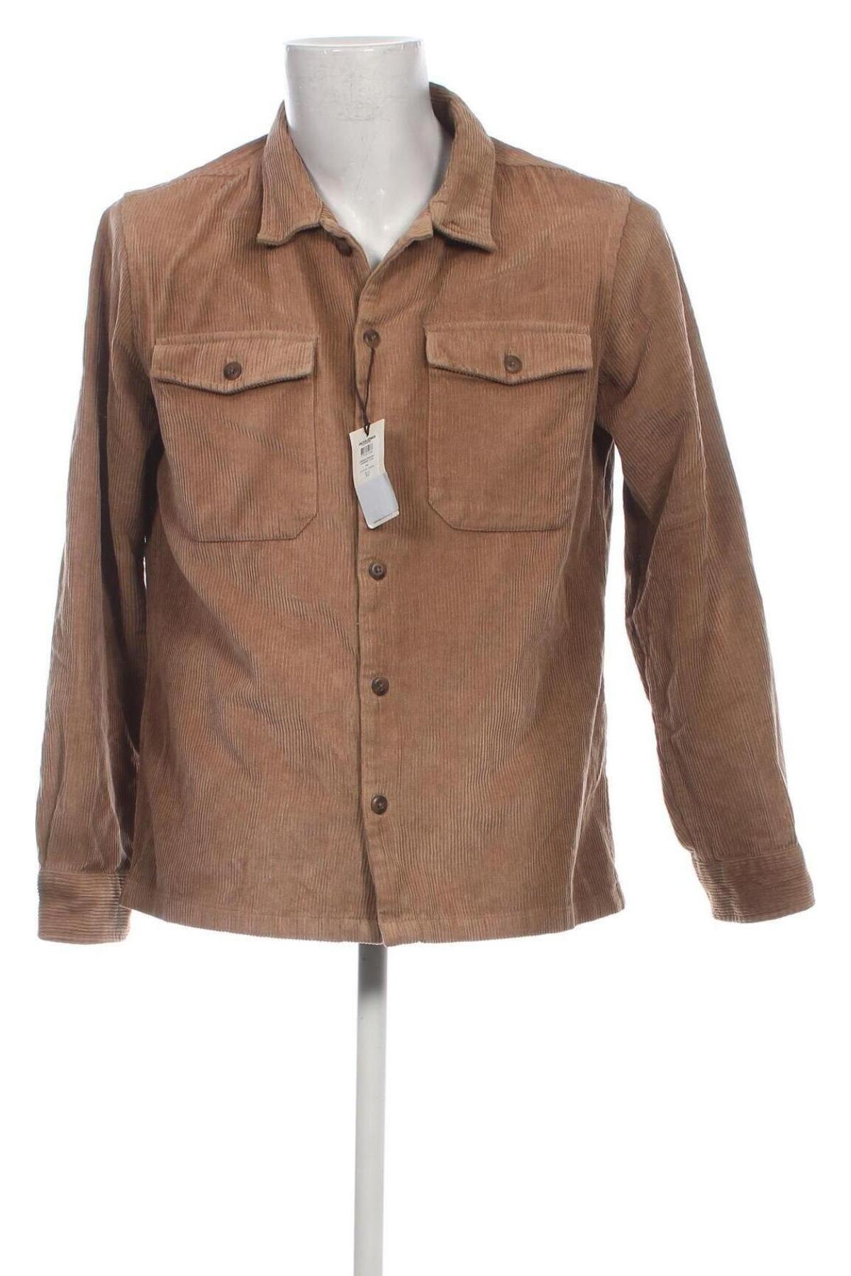 Herrenhemd Jack & Jones, Größe L, Farbe Beige, Preis € 39,69