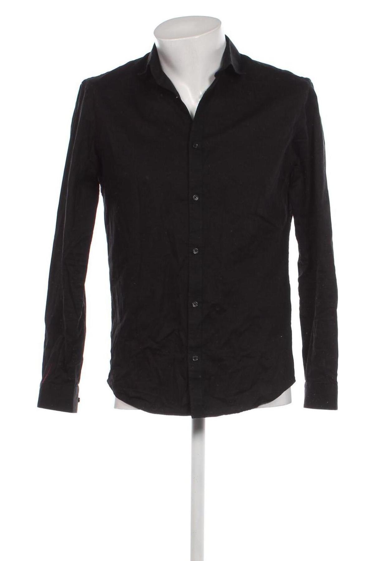 Ανδρικό πουκάμισο Jack & Jones PREMIUM, Μέγεθος M, Χρώμα Μαύρο, Τιμή 39,69 €
