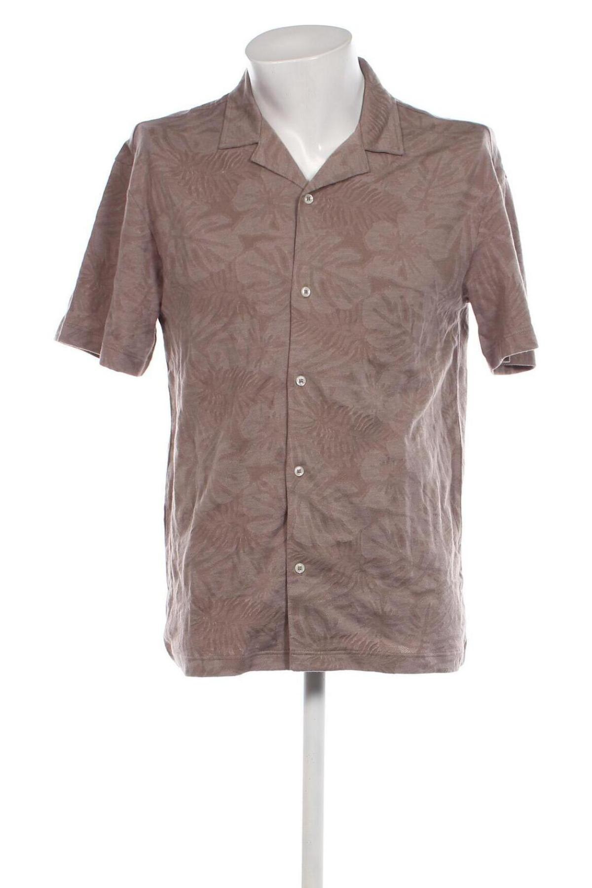 Ανδρικό πουκάμισο Jack & Jones PREMIUM, Μέγεθος L, Χρώμα Καφέ, Τιμή 21,83 €