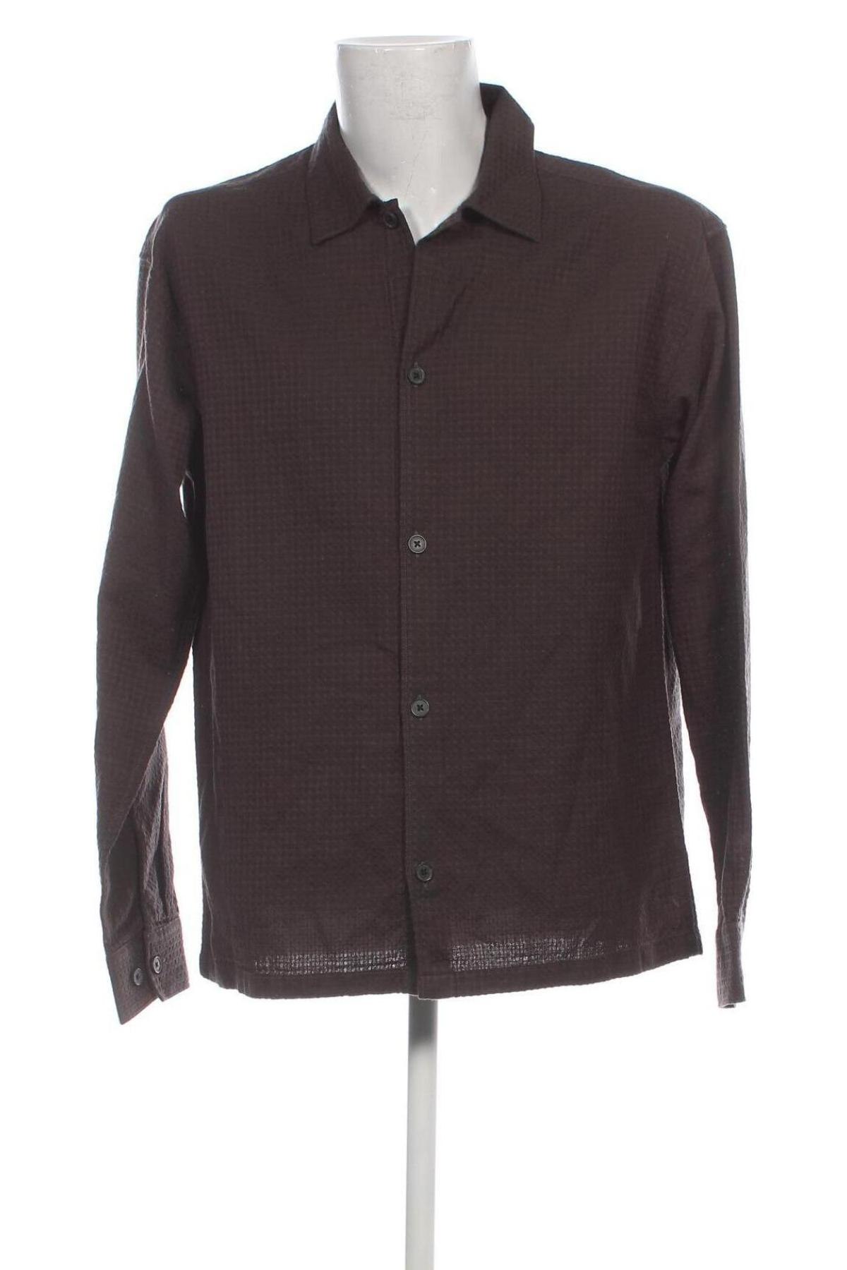 Ανδρικό πουκάμισο Jack & Jones PREMIUM, Μέγεθος L, Χρώμα Καφέ, Τιμή 7,14 €