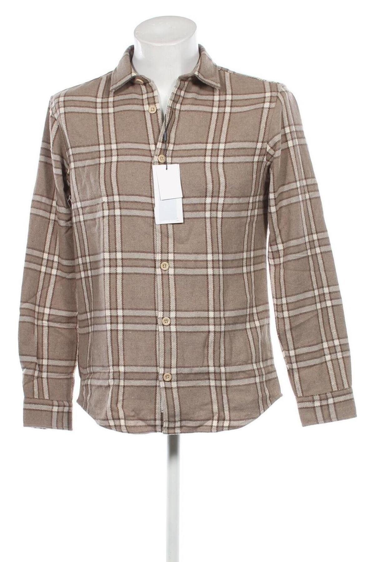 Ανδρικό πουκάμισο Jack & Jones PREMIUM, Μέγεθος M, Χρώμα  Μπέζ, Τιμή 7,94 €