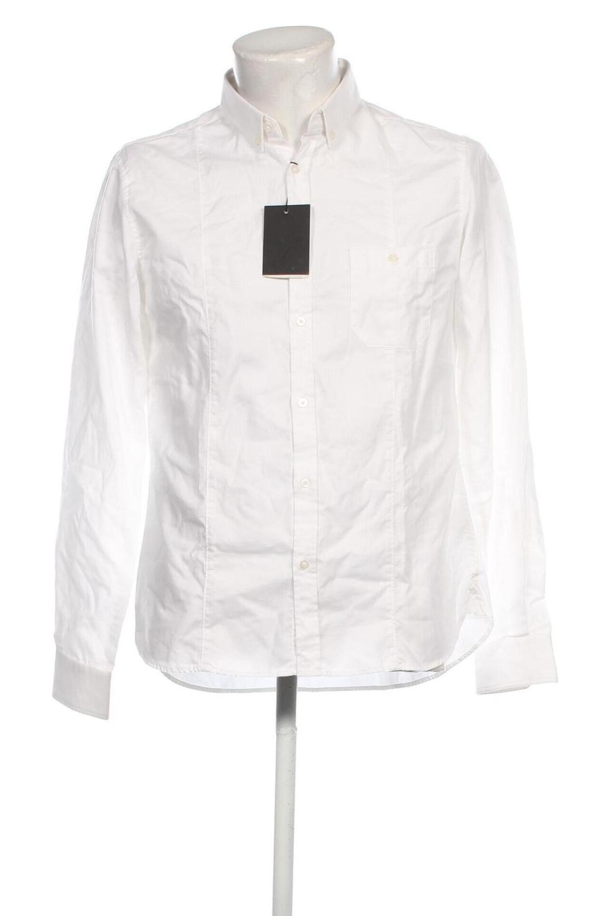 Ανδρικό πουκάμισο Keystone, Μέγεθος M, Χρώμα Λευκό, Τιμή 21,83 €