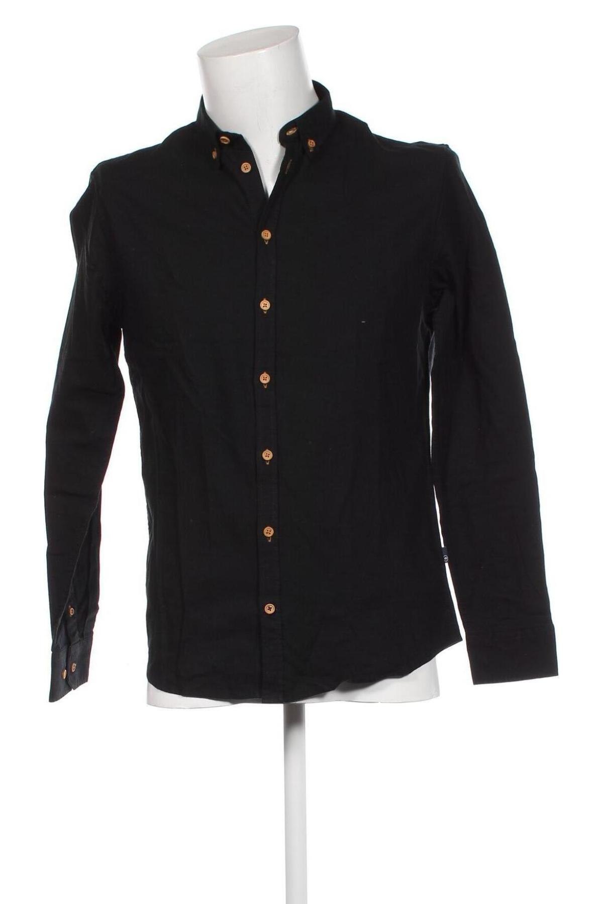 Ανδρικό πουκάμισο Kronstadt, Μέγεθος M, Χρώμα Μαύρο, Τιμή 39,69 €