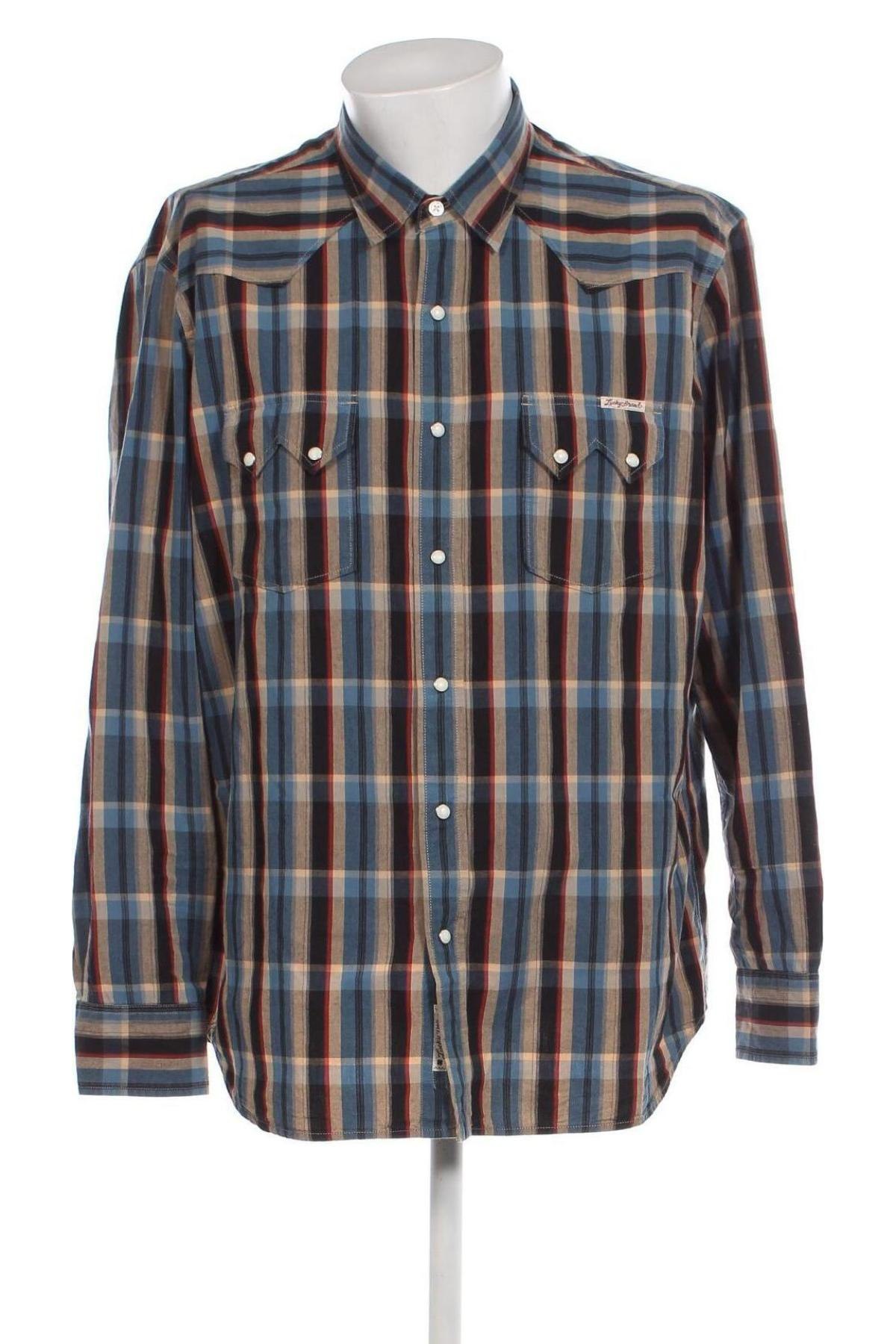 Ανδρικό πουκάμισο Lucky Brand, Μέγεθος XXL, Χρώμα Πολύχρωμο, Τιμή 22,12 €