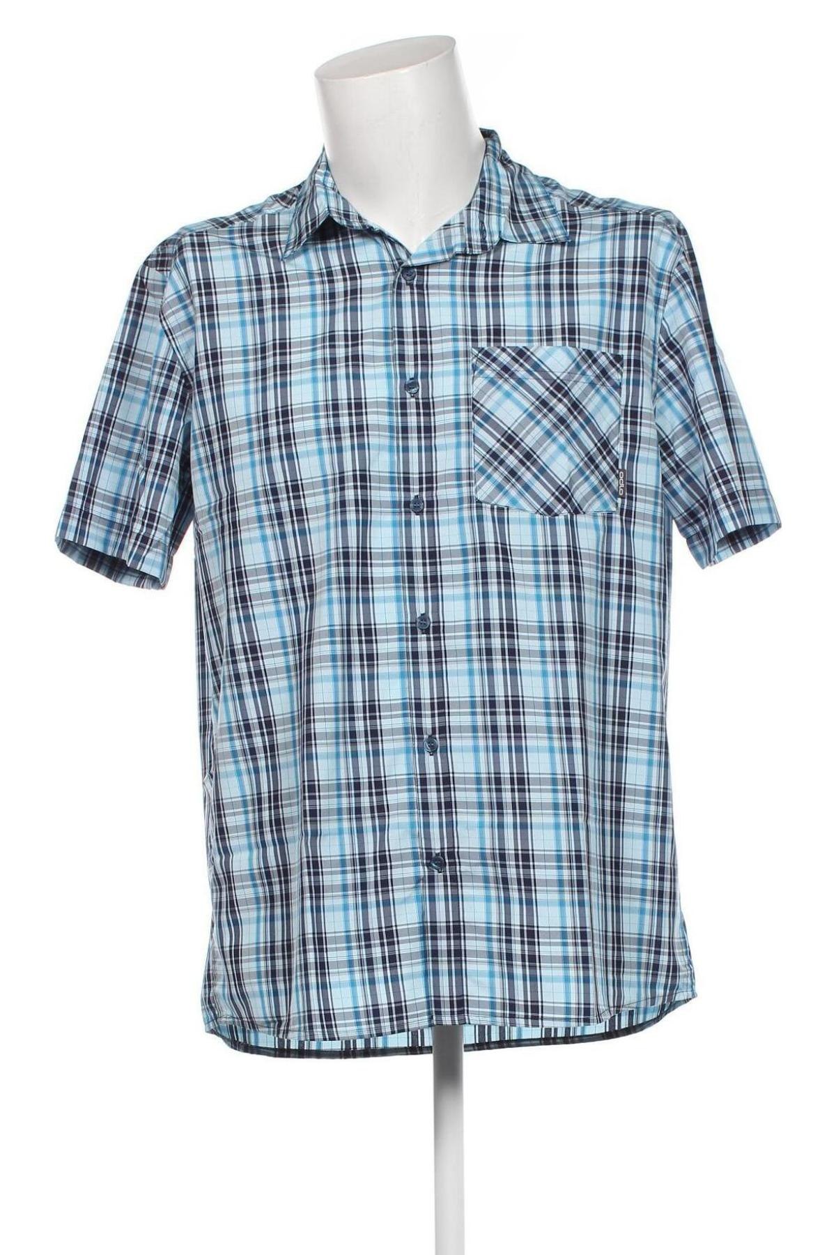 Ανδρικό πουκάμισο Odlo, Μέγεθος XL, Χρώμα Μπλέ, Τιμή 21,83 €