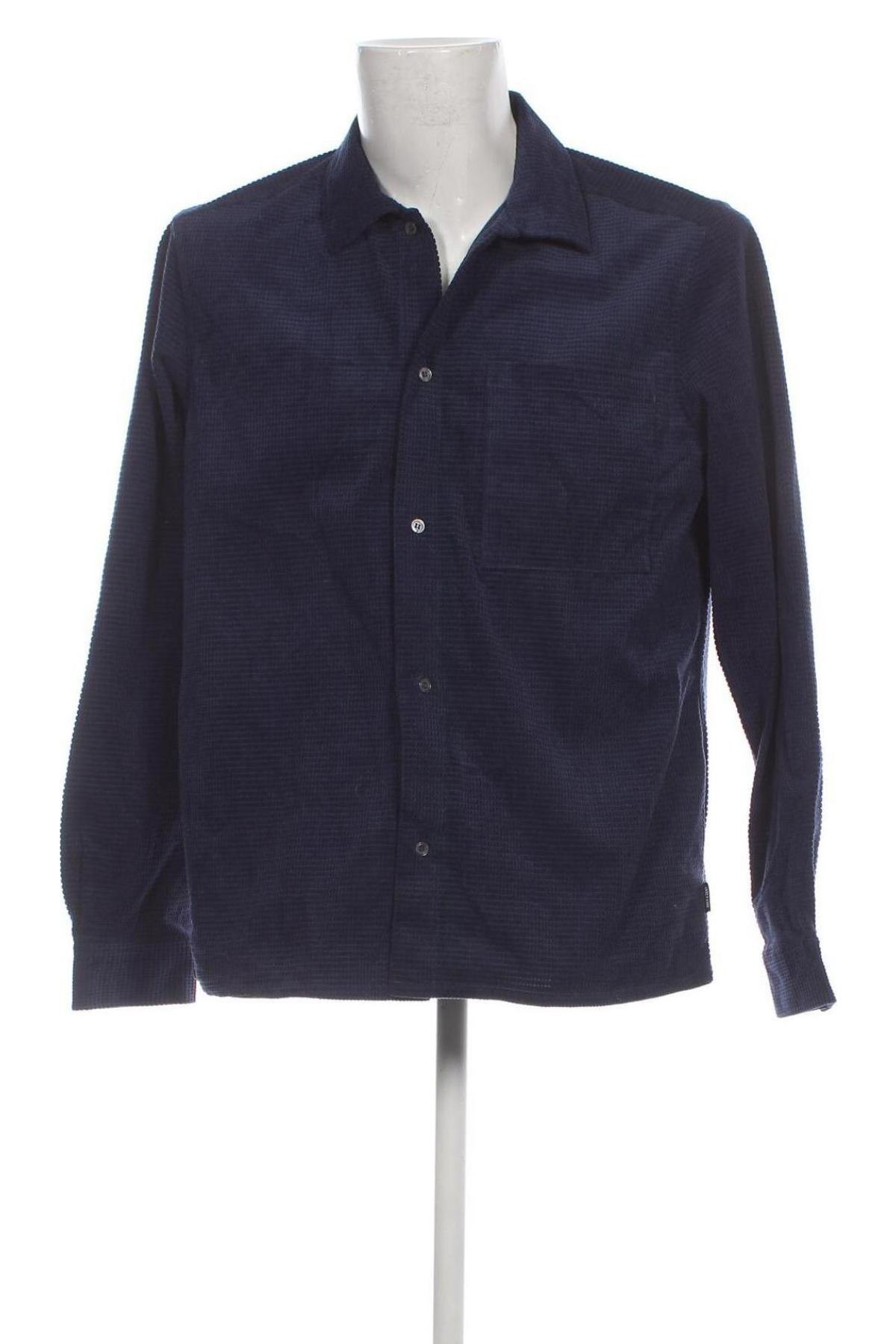 Ανδρικό πουκάμισο Only & Sons, Μέγεθος M, Χρώμα Μπλέ, Τιμή 10,67 €