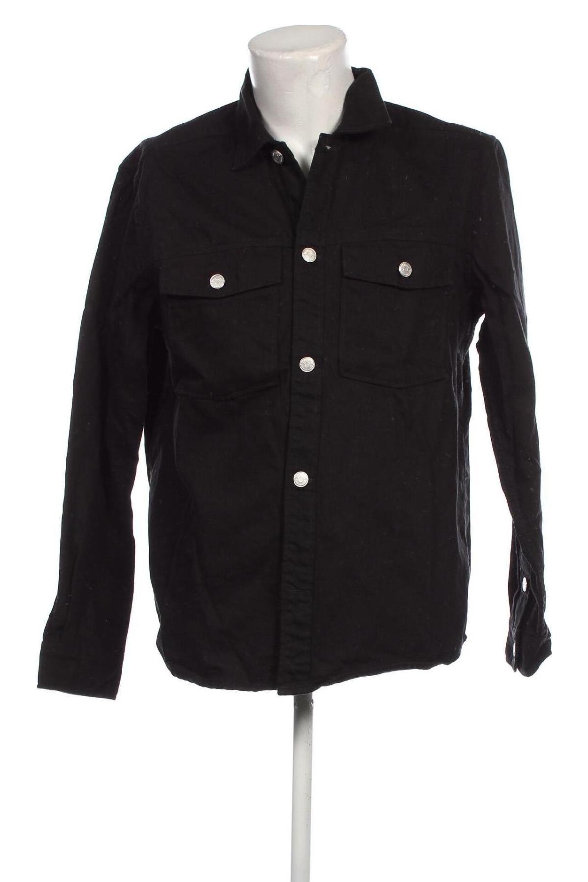 Мъжка риза Only & Sons, Размер L, Цвят Черен, Цена 20,70 лв.