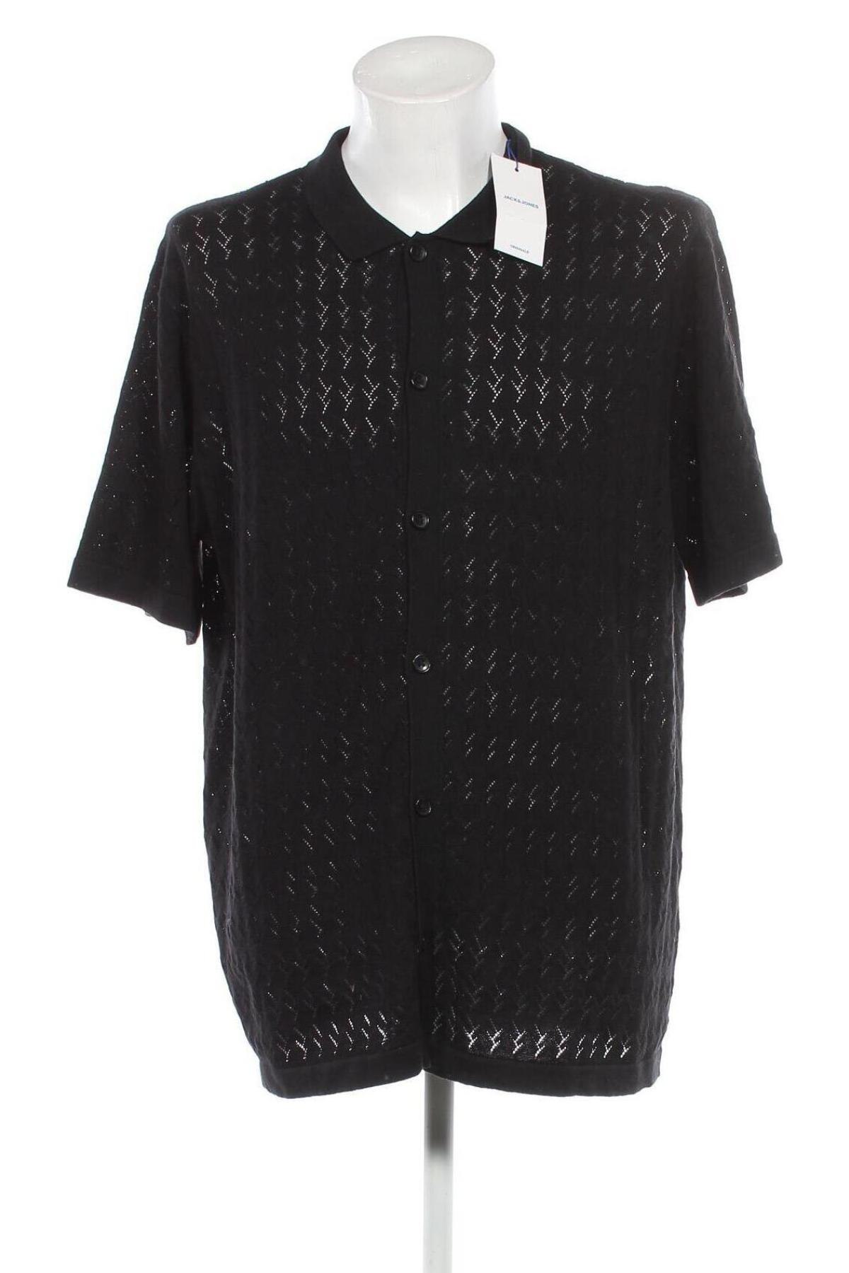 Мъжка риза Originals By Jack & Jones, Размер XL, Цвят Черен, Цена 42,35 лв.