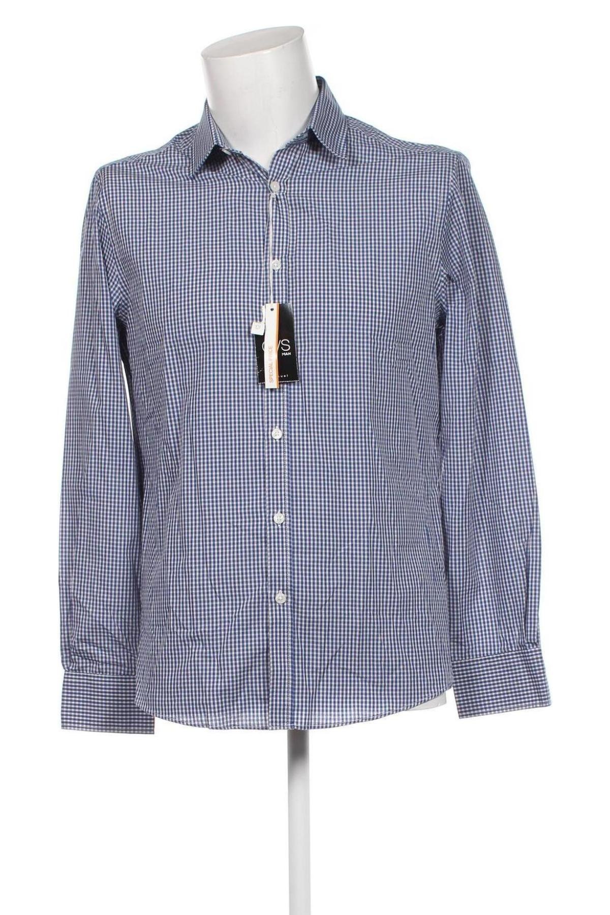 Ανδρικό πουκάμισο Oviesse, Μέγεθος M, Χρώμα Μπλέ, Τιμή 10,67 €