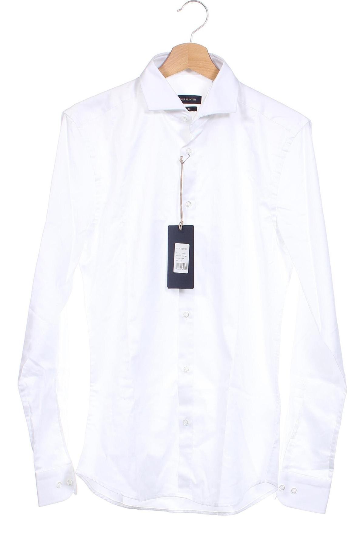 Ανδρικό πουκάμισο Paul Hunter, Μέγεθος S, Χρώμα Λευκό, Τιμή 31,96 €