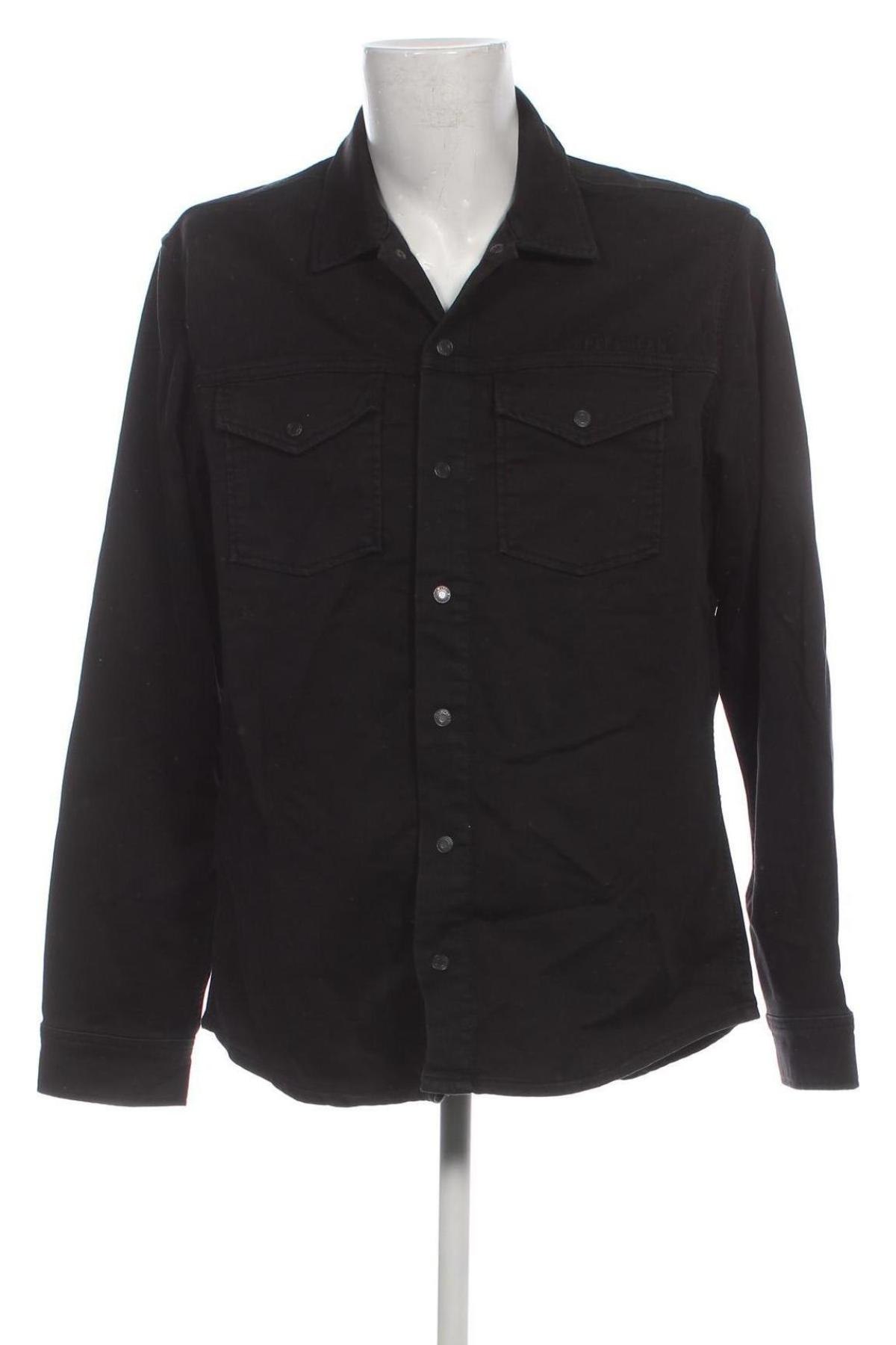 Ανδρικό πουκάμισο Pepe Jeans, Μέγεθος XL, Χρώμα Μαύρο, Τιμή 57,53 €