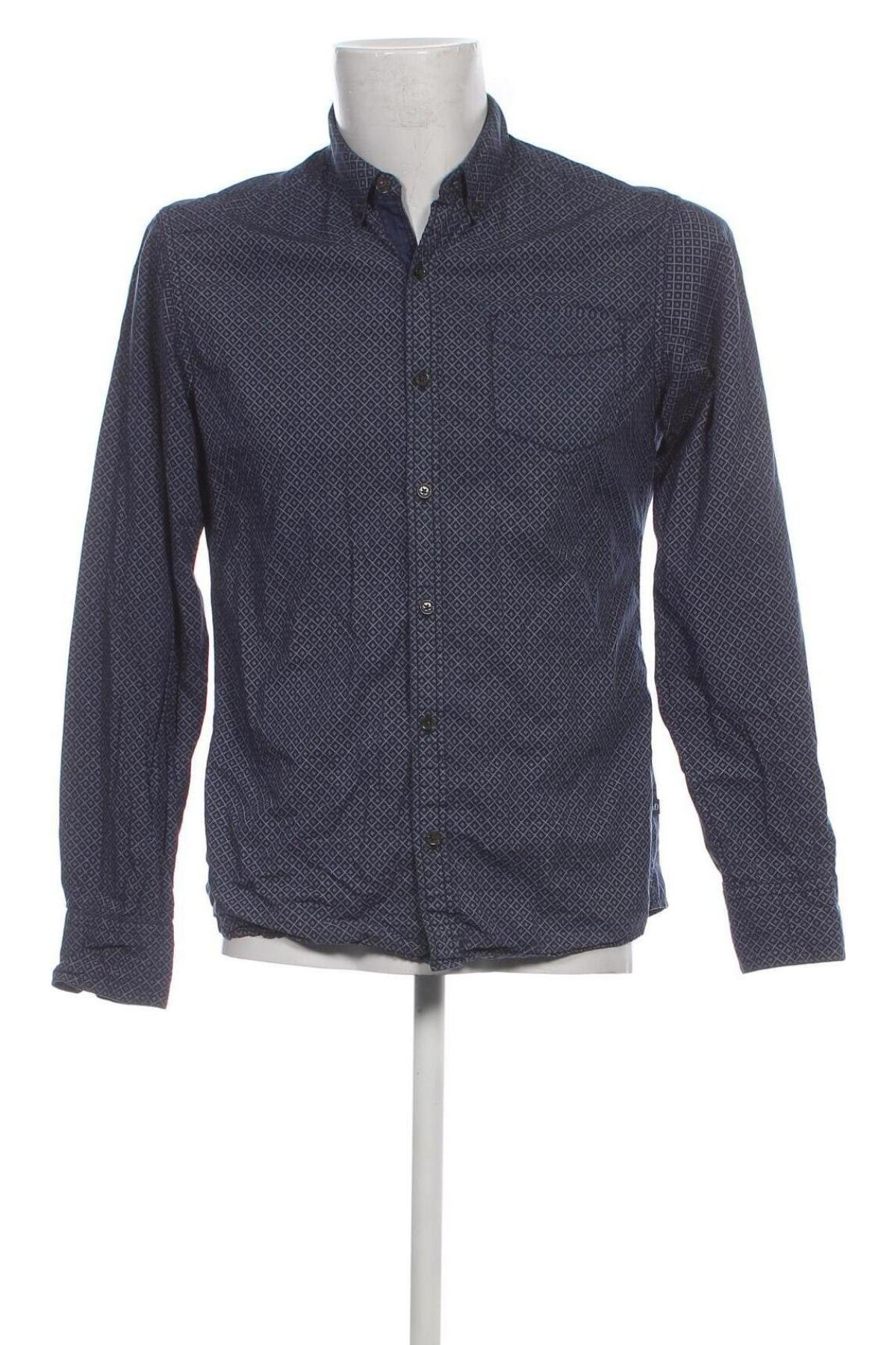 Ανδρικό πουκάμισο S.Oliver, Μέγεθος M, Χρώμα Μπλέ, Τιμή 10,52 €