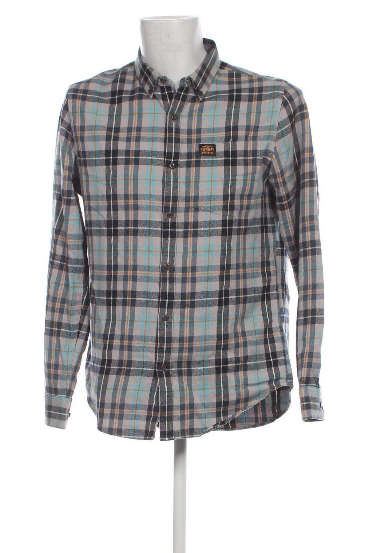 Ανδρικό πουκάμισο Superdry, Μέγεθος L, Χρώμα Πολύχρωμο, Τιμή 45,36 €