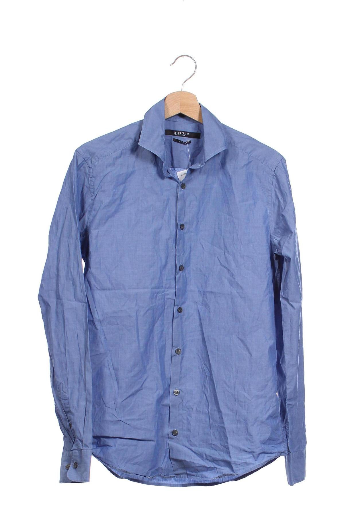 Ανδρικό πουκάμισο Tiger Of Sweden, Μέγεθος M, Χρώμα Μπλέ, Τιμή 15,35 €