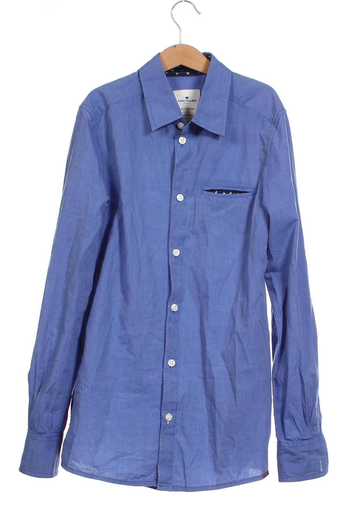 Herrenhemd Tom Tailor, Größe XS, Farbe Blau, Preis 7,10 €