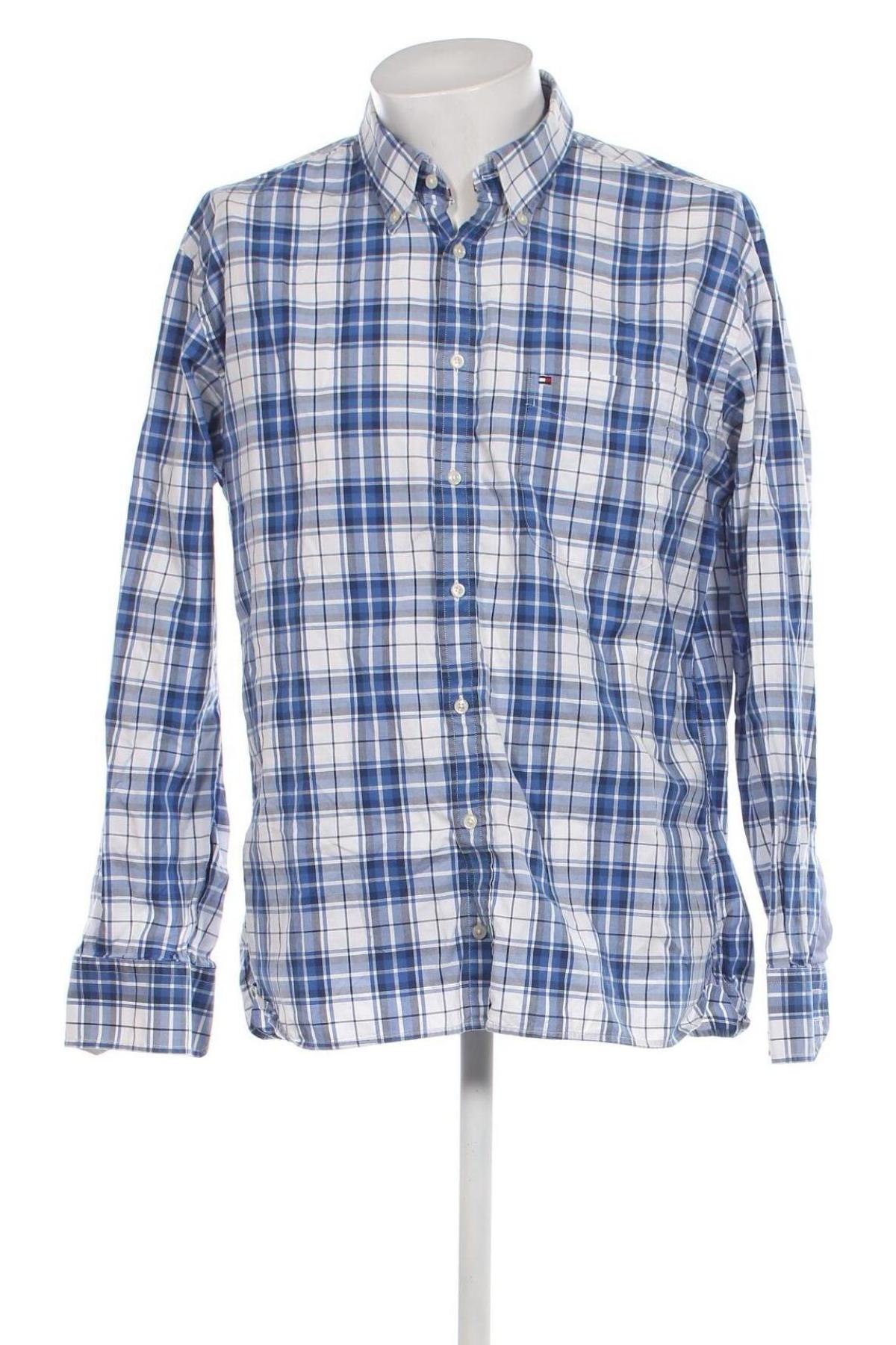 Herrenhemd Tommy Hilfiger, Größe XL, Farbe Blau, Preis 38,36 €