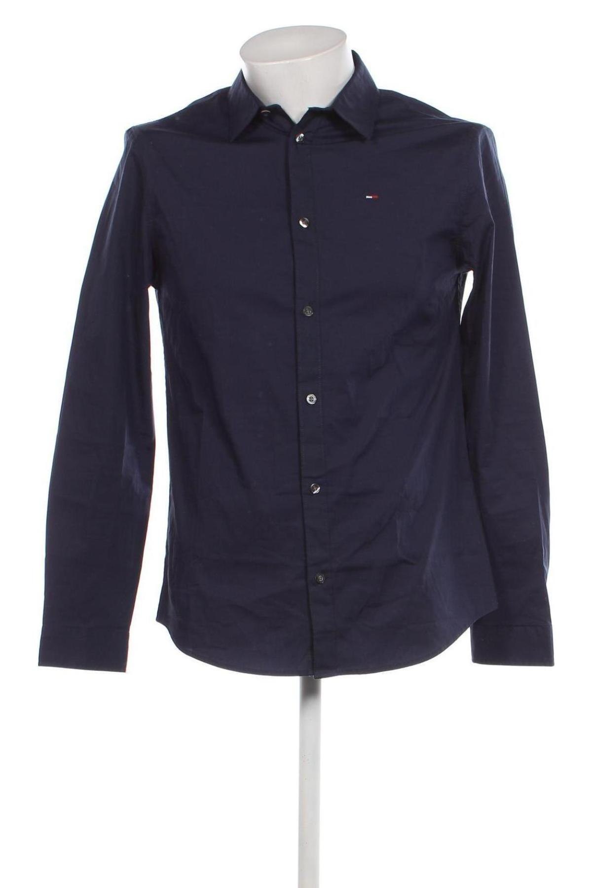 Ανδρικό πουκάμισο Tommy Jeans, Μέγεθος M, Χρώμα Μπλέ, Τιμή 41,50 €