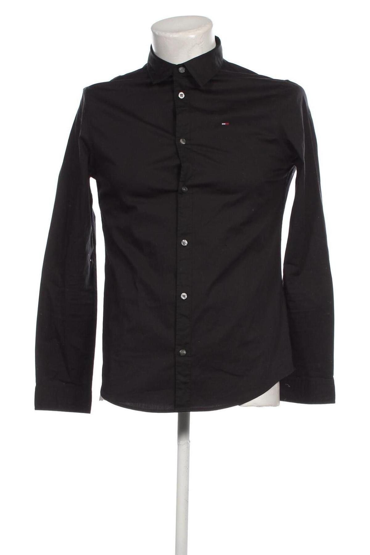Herrenhemd Tommy Jeans, Größe M, Farbe Schwarz, Preis € 45,64