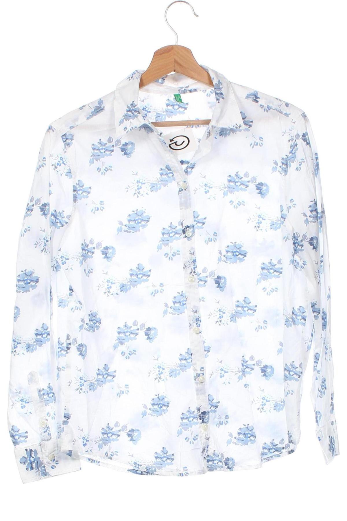 Herrenhemd United Colors Of Benetton, Größe M, Farbe Weiß, Preis 23,66 €