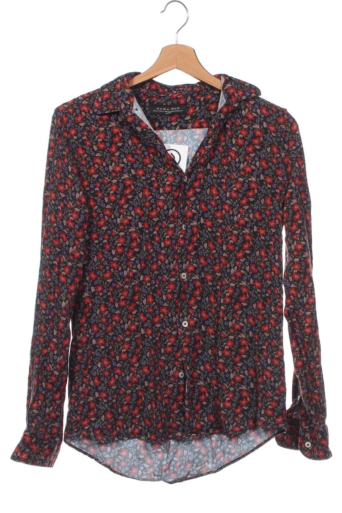 Мъжка риза Zara Man, Размер S, Цвят Многоцветен, Цена 20,36 лв.