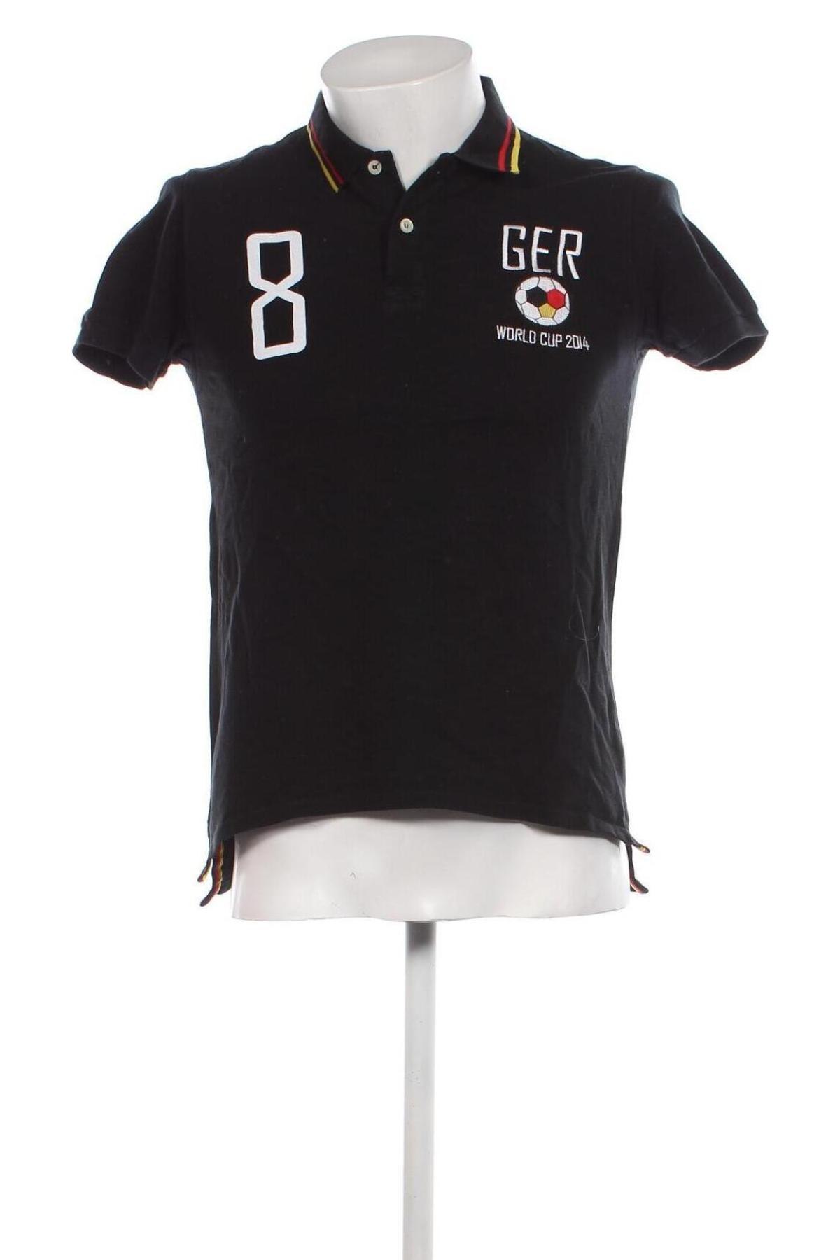 Ανδρικό t-shirt Bershka, Μέγεθος S, Χρώμα Μαύρο, Τιμή 7,00 €
