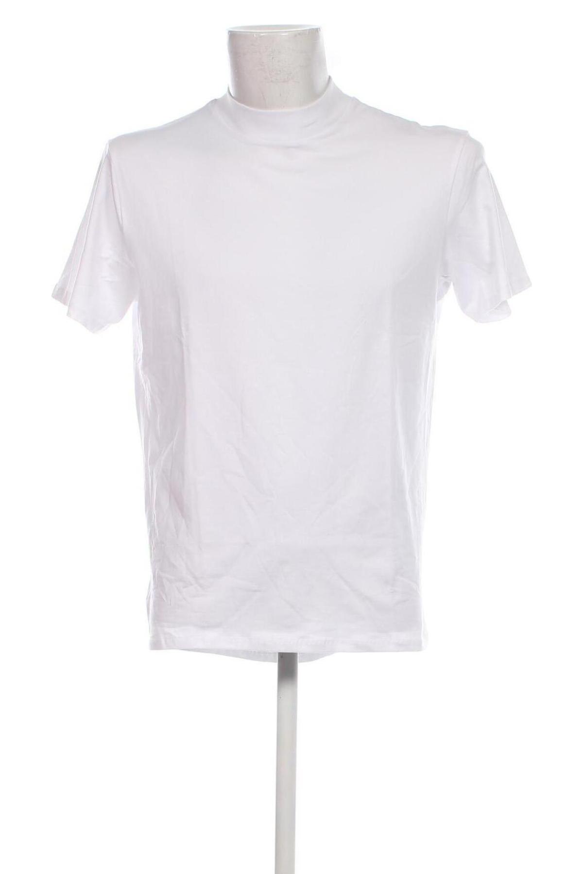 Мъжка тениска Bershka, Размер XL, Цвят Бял, Цена 21,00 лв.