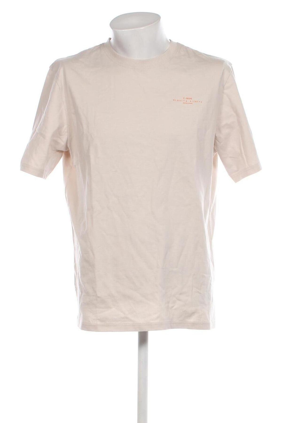 Herren T-Shirt Core By Jack & Jones, Größe L, Farbe Beige, Preis € 15,98