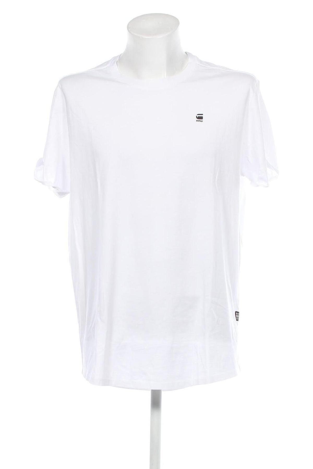Мъжка тениска G-Star Raw, Размер XL, Цвят Бял, Цена 58,00 лв.