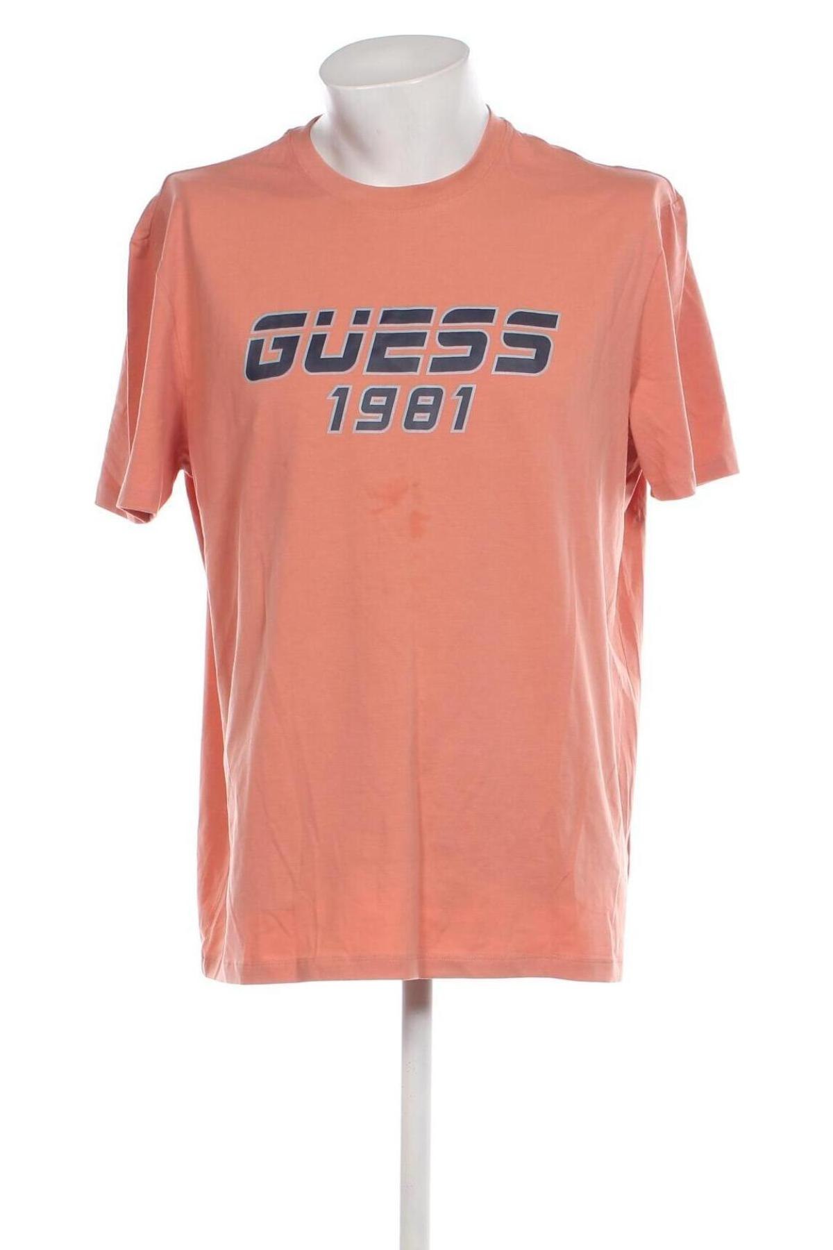 Herren T-Shirt Guess, Größe XXL, Farbe Aschrosa, Preis € 39,69