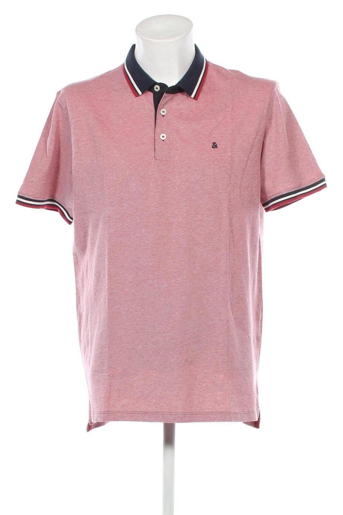 Мъжка тениска Jack & Jones, Размер XXL, Цвят Червен, Цена 31,00 лв.