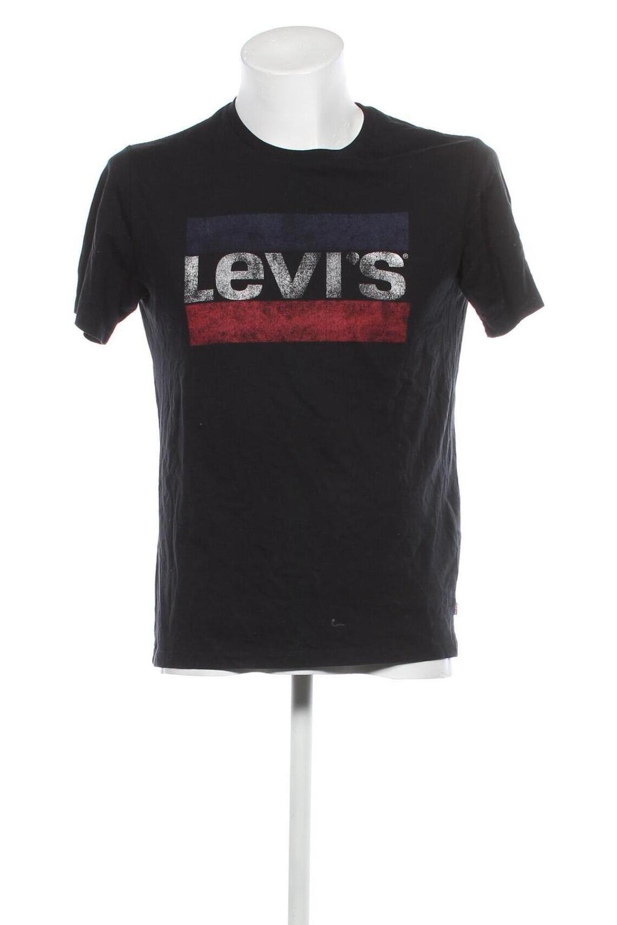 Мъжка тениска Levi's, Размер M, Цвят Черен, Цена 56,00 лв.