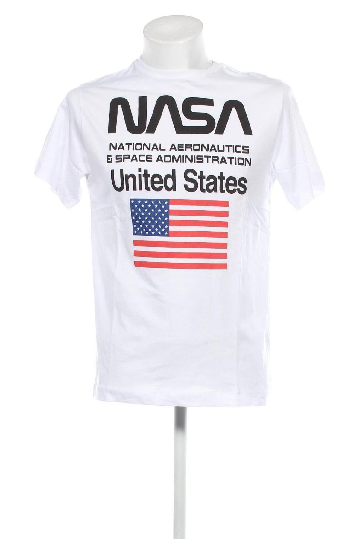 Herren T-Shirt NASA, Größe M, Farbe Weiß, Preis 15,98 €